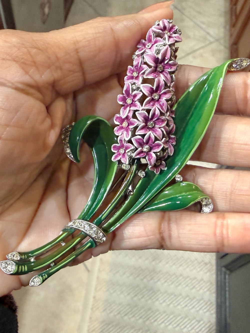 Rare 1940s Crown Trifari Alfred Philippe Double-Prong Fur Clip Brooch Pat 125820 - Picture 10 of 17
